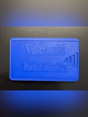 Valcambi Wallet Storage Holder 3D Printed (Holds 33 (1) Gram Bars) - Royal Blue